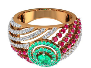 cocktail ring for ladies 3D Принт Модель