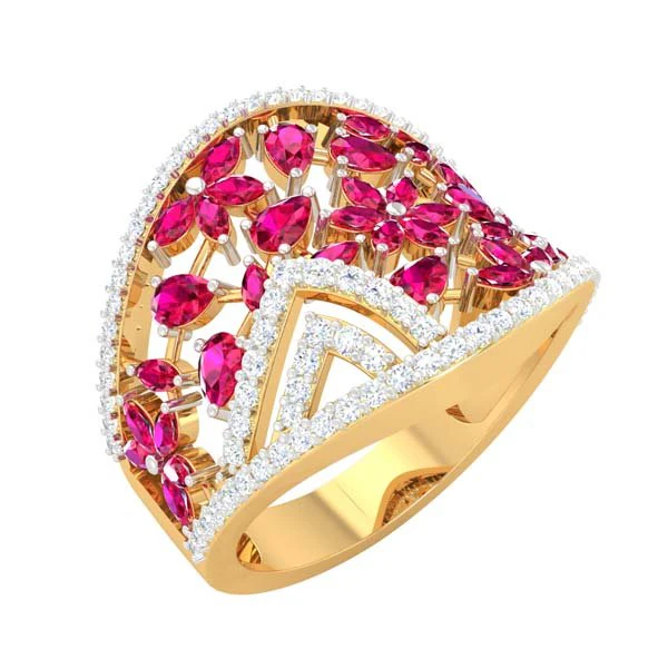 cocktail ring for ladies 3D Print Model .c4d .max .obj .3ds .fbx .stl .blend 
