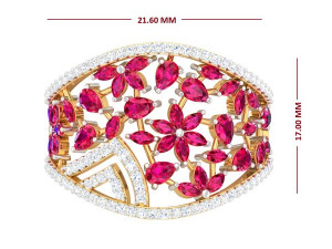 cocktail ring for ladies 3D Baskı Modeli