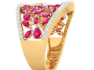 cocktail ring for ladies 3D Baskı Modeli