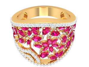 cocktail ring for ladies 3D Baskı Modeli