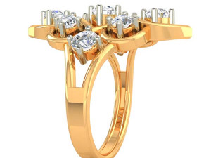 cocktail ring for ladies Modèles 3D en vedette