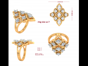 cocktail ring for ladies Modèles 3D en vedette