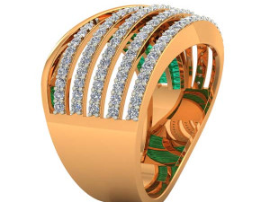 cocktail ring for ladies 3D Print Model