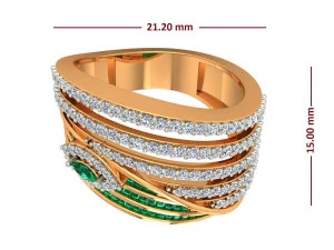 cocktail ring for ladies 3D Print Model