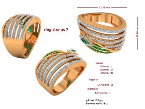 cocktail ring for ladies 3D Print Model