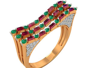 cocktail ring for ladies 3D Baskı Modeli