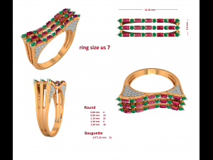 cocktail ring for ladies 3D Принт Модель