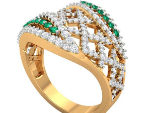 cocktail ring for ladies Modello di stampa 3D