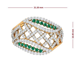 cocktail ring for ladies Modello di stampa 3D