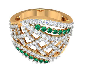 cocktail ring for ladies Modello di stampa 3D