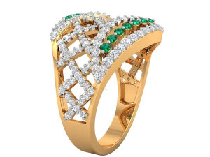 cocktail ring for ladies Modello di stampa 3D