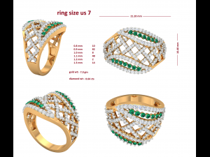 cocktail ring for ladies Modello di stampa 3D