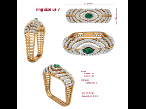 cocktail ring for ladies Modèles 3D en vedette