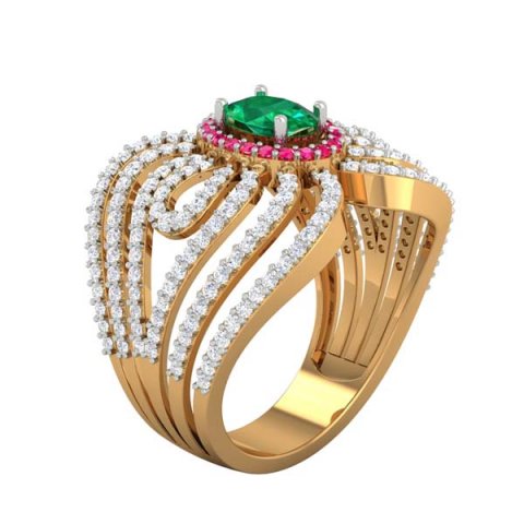 cocktail ring for ladies Modèles 3D en vedette .c4d .max .obj .3ds .fbx .stl .blend 