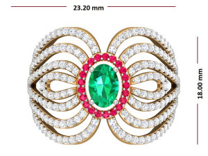 cocktail ring for ladies Modèles 3D en vedette