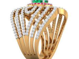 cocktail ring for ladies Modèles 3D en vedette
