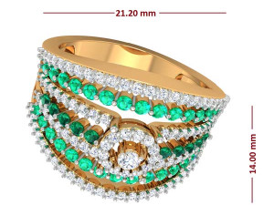 cocktail ring for ladies Modèles 3D en vedette