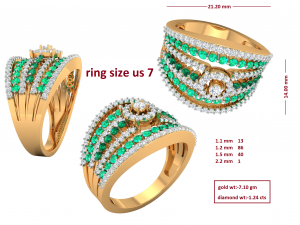 cocktail ring for ladies Modèles 3D en vedette