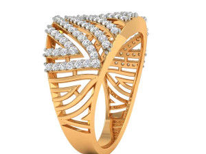 cocktail ring for ladies 3D Baskı Modeli