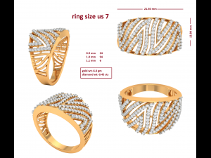 cocktail ring for ladies 3D Baskı Modeli