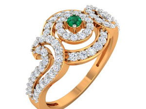 cocktail ring for ladies Modello di stampa 3D