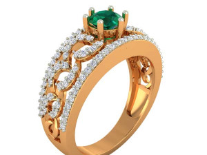 cocktail ring for ladies Modèles 3D en vedette