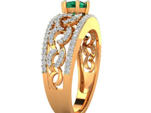 cocktail ring for ladies Modèles 3D en vedette