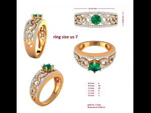 cocktail ring for ladies Modèles 3D en vedette
