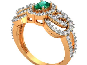 bayanlar için kokteyl yüzüğü 3D Baskı Modeli