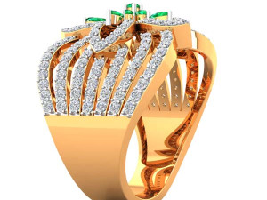 cocktail ring for ladies Modelo de impresión 3D