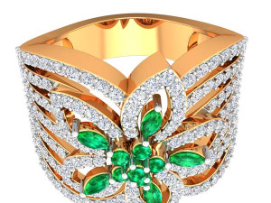 cocktail ring for ladies Modelo de impresión 3D