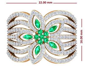 cocktail ring for ladies Modelo de impresión 3D