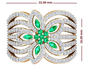 cocktail ring for ladies 3D Print Model
