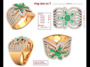 cocktail ring for ladies Modelo de impresión 3D