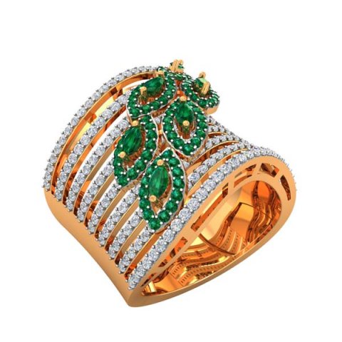 cocktail ring for ladies Modello di stampa 3D .c4d .max .obj .3ds .fbx .stl .blend 