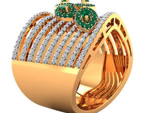 cocktail ring for ladies Modello di stampa 3D