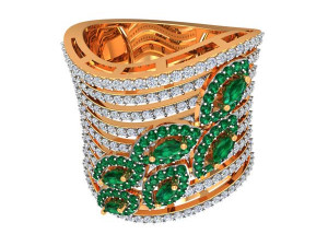 cocktail ring for ladies Modello di stampa 3D