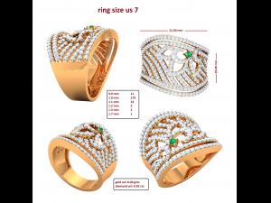 cocktail ring for ladies Modèles 3D en vedette