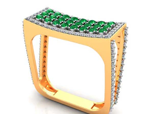 коктейльное кольцо для дам 3D Принт Модель