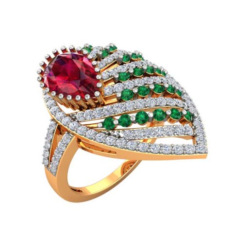 cocktail ring for ladies 3D Print Model .c4d .max .obj .3ds .fbx .stl .blend