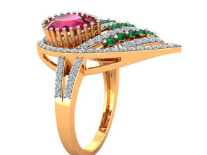 cocktail ring for ladies 3D Print Model