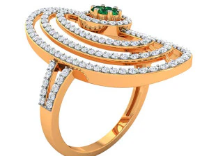 bayanlar için kokteyl yüzüğü 3D Baskı Modeli