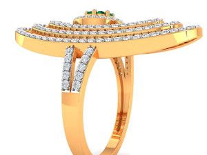 cocktail ring for ladies 3D Baskı Modeli