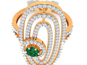 cocktail ring for ladies 3D Baskı Modeli