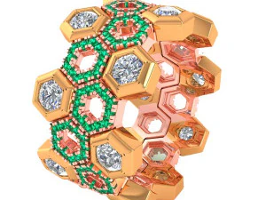 cocktail ring for ladies 3D Print Model