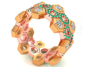 cocktail ring for ladies Modello di stampa 3D