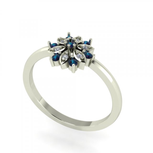 diamond ring for ladies 3D Print Model .c4d .max .obj .3ds .fbx .stl .blend 