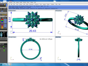 diamond ring for ladies 3D Print Model