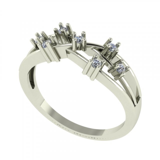 diamond ring for ladies 3D 프린트 모델 .c4d .max .obj .3ds .fbx .stl .blend 